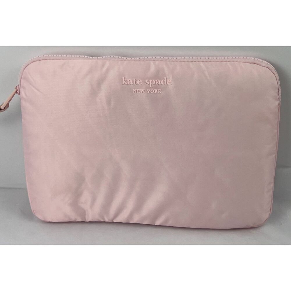 Kate Spade Chalk Pink Puffer Sleeve for up to 14" Laptops/tablets EUC